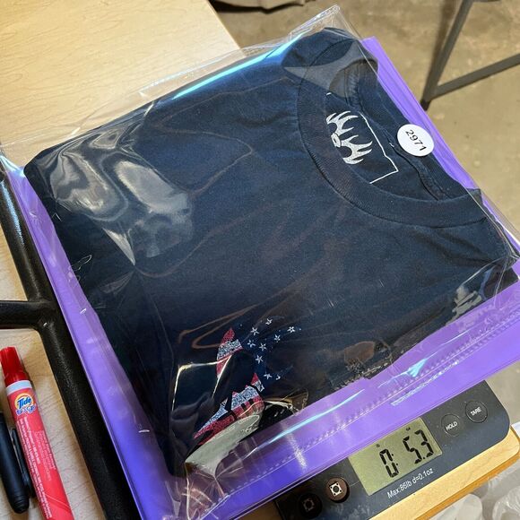 Buck Wear American Flag T-Shirt M Adult Police Fire Rattlesnake First Responder - Picture 9 of 9